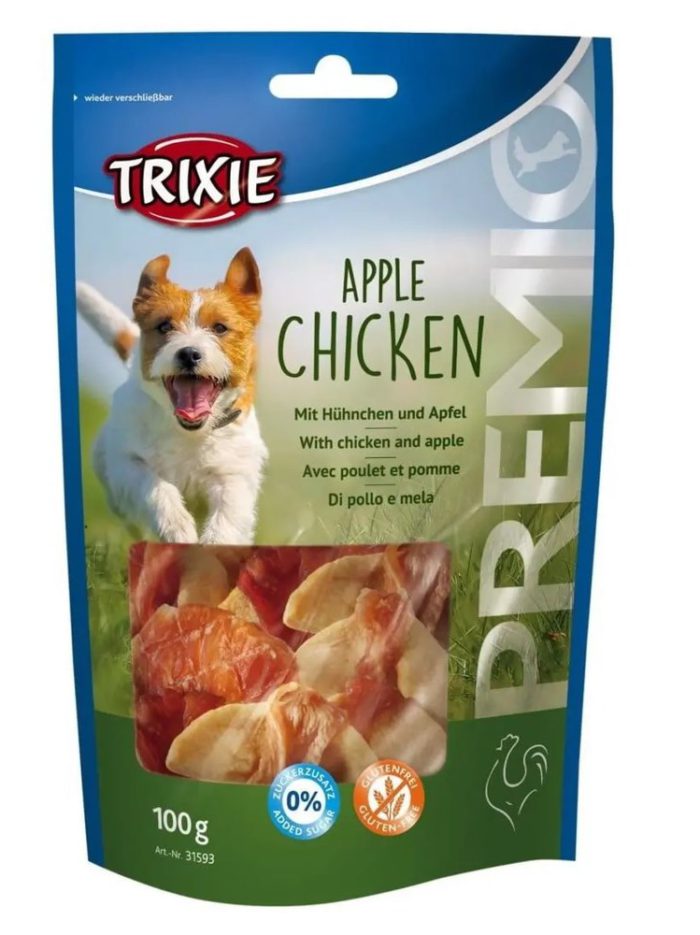 Лакомство для собак trixie premio apple chicken 100 г (курица и яблоко)