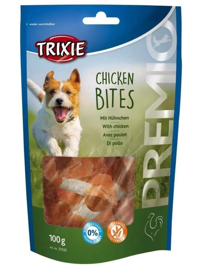 Лакомство для собак trixie premio chicken bites 100 г (курица)