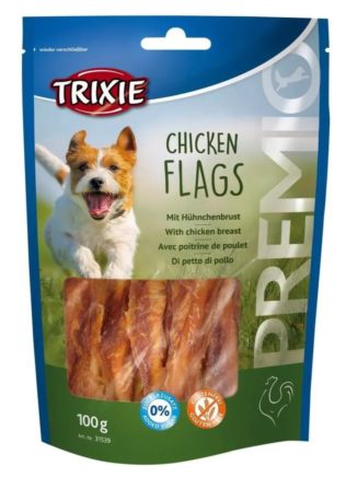 Лакомство для собак trixie premio chicken flags 100 г (курица)