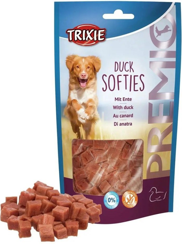 Лакомство для собак trixie premio duck softies, 100 г (утка)