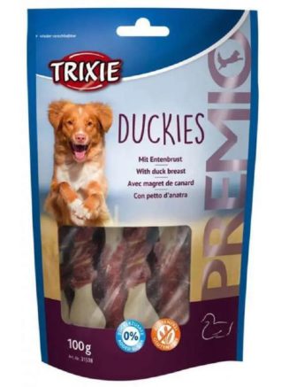 Лакомство для собак trixie premio duckies 100 г (утка)