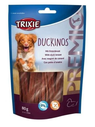Лакомство для собак trixie premio duckinos 80 г (утка)