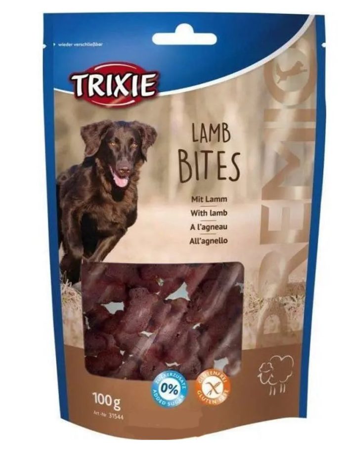Лакомство для собак trixie premio lamb bites 100 г (ягненок)