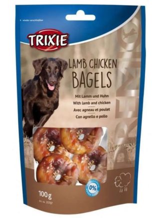 Лакомство для собак trixie premio lamb chicken bagles 100 г (курица и ягненок)