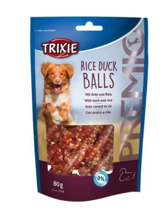 Лакомство для собак trixie premio rice duck balls 80 г (утка)