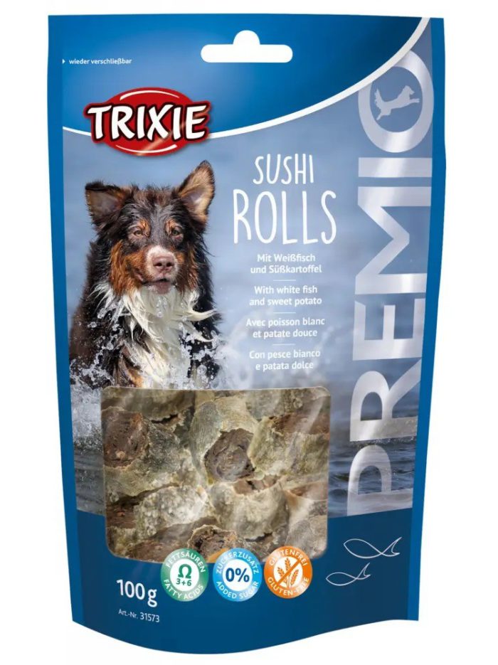 Лакомство для собак trixie premio sushi rolls 100 г (рыба)