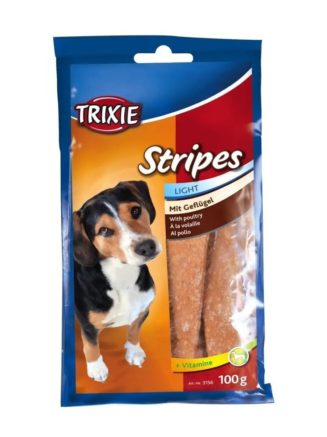 Лакомство для собак trixie stripes light 100 г (курица)