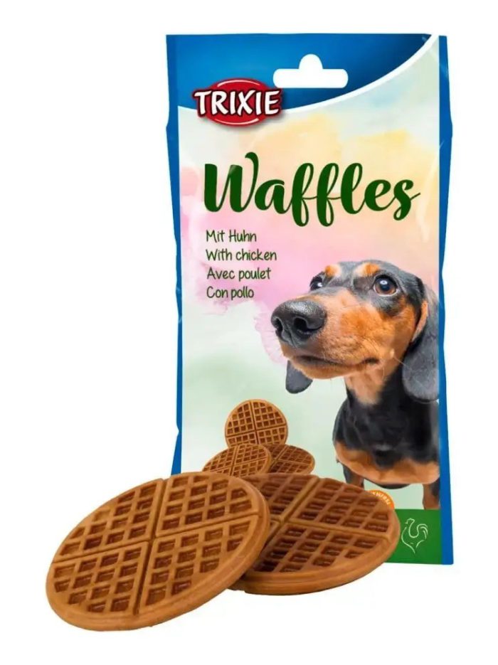 Лакомство для собак trixie waffles 7 см, 300 г / 3 шт (курица)