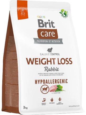 brit care hypoallergenic weight loss rabbit для собак с кроликом 3 кг