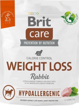 brit care hypoallergenic weight loss rabbit для собак с кроликом 1 кг