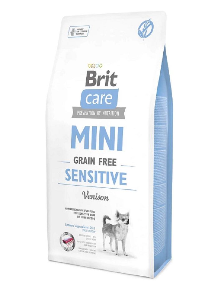 brit care mini gf sensitive для собак с олениной 7 кг